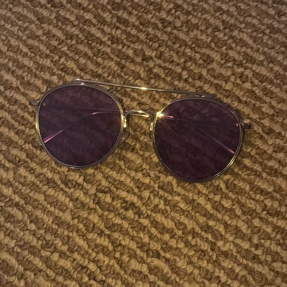 Cute purple lens fashion glasses